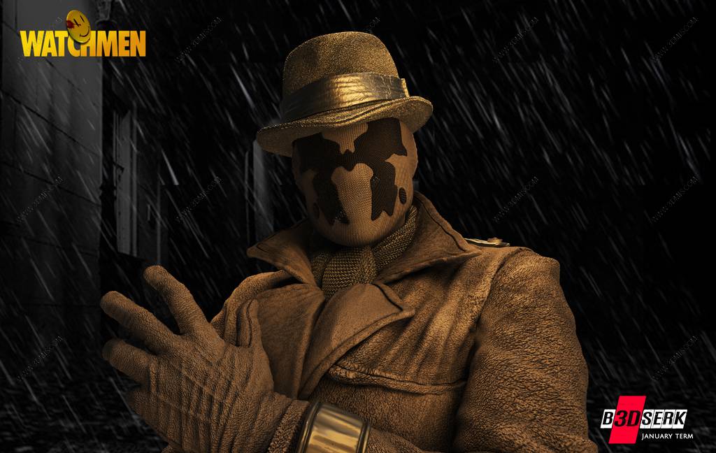 P站图纸印象馆 B3DSERK DC漫画 罗夏 B3DSERK DC漫画 罗夏