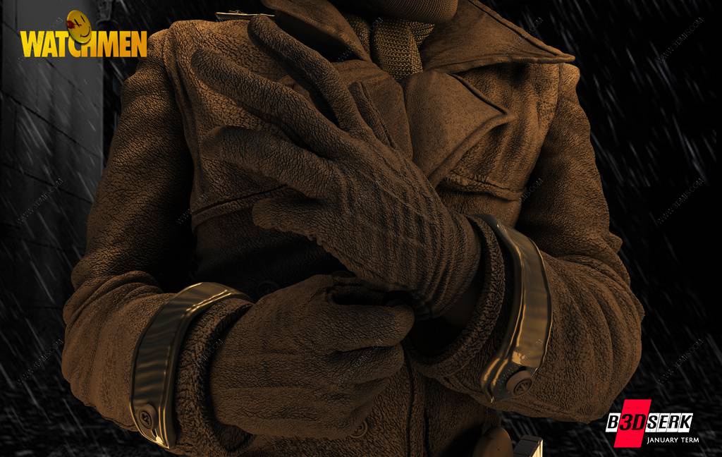 P站图纸印象馆 B3DSERK DC漫画 罗夏 B3DSERK DC漫画 罗夏