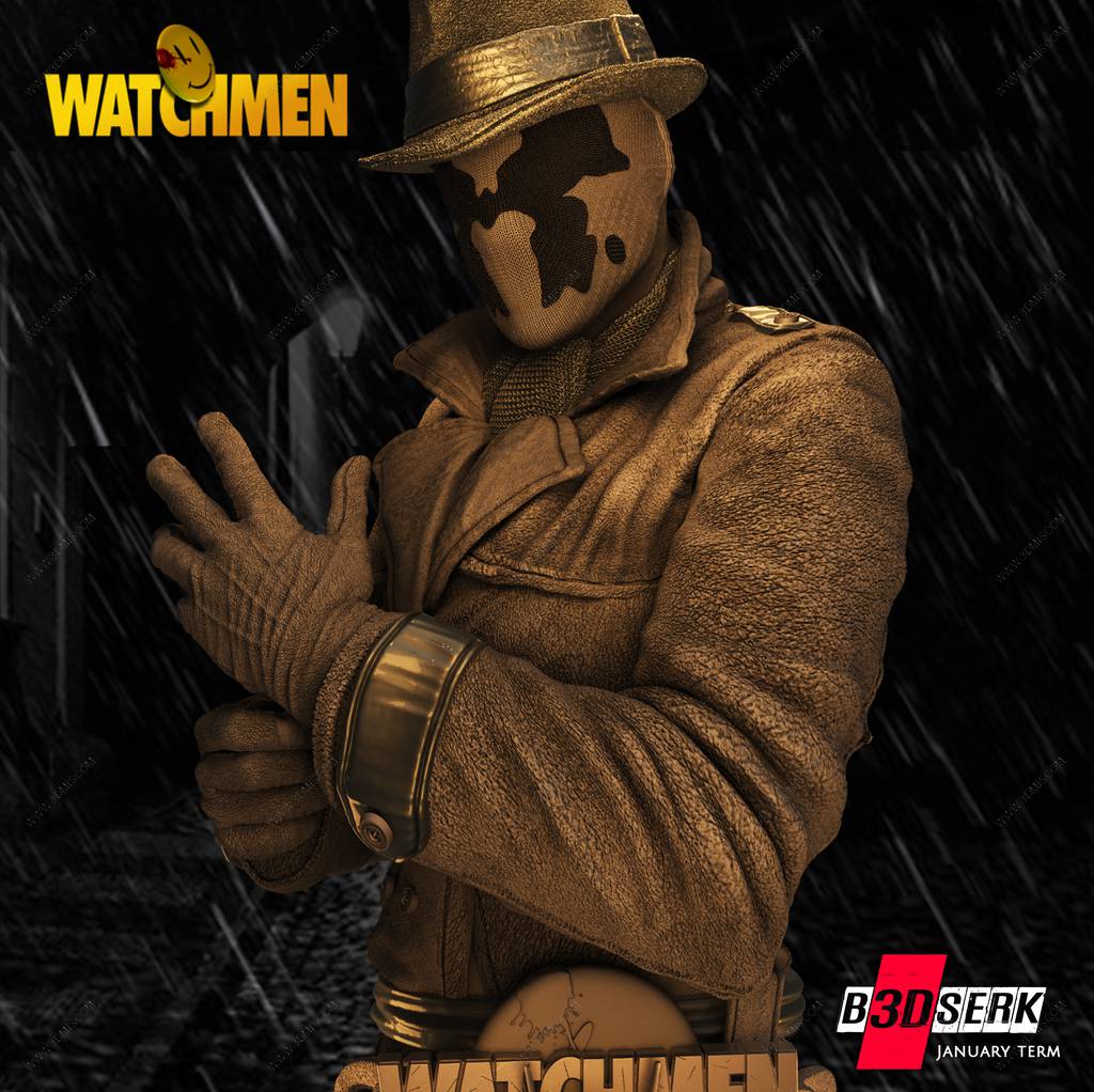 P站图纸印象馆 B3DSERK DC漫画 罗夏 B3DSERK DC漫画 罗夏