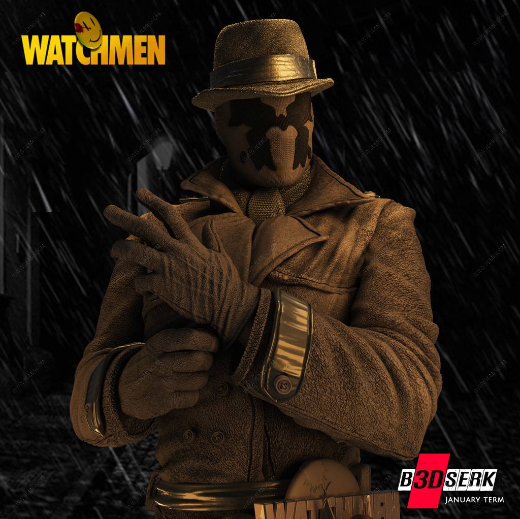 P站图纸印象馆 B3DSERK DC漫画 罗夏 B3DSERK DC漫画 罗夏