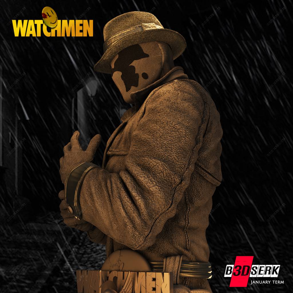 P站图纸印象馆 B3DSERK DC漫画 罗夏 B3DSERK DC漫画 罗夏