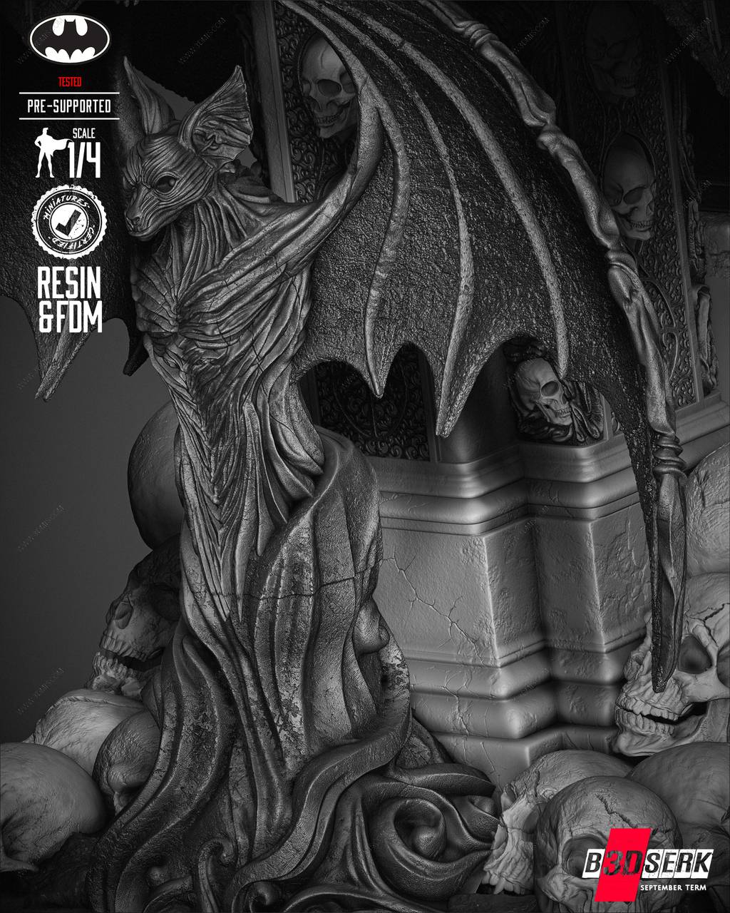 P站图纸印象馆 B3DSERK DC漫画 蝙蝠侠 B3DSERK DC漫画 蝙蝠侠