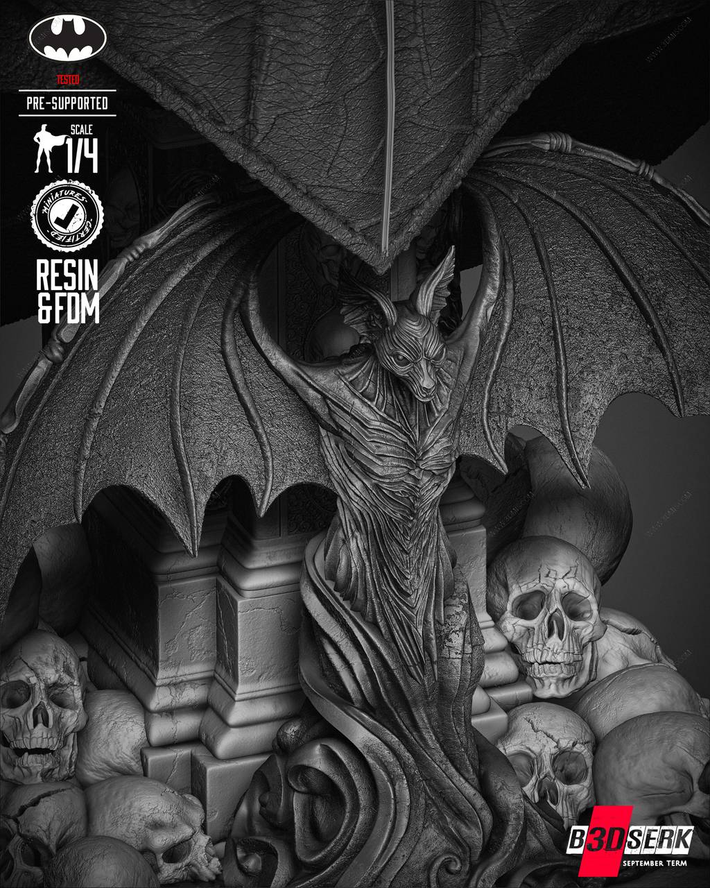 P站图纸印象馆 B3DSERK DC漫画 蝙蝠侠 B3DSERK DC漫画 蝙蝠侠