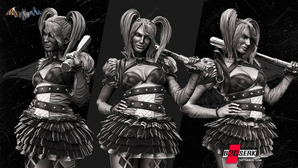 P站图纸印象馆 B3DSERK DC漫画 哈莉·奎茵 B3DSERK DC漫画 哈莉·奎茵