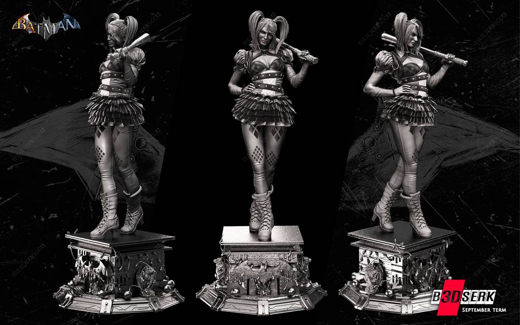 P站图纸印象馆 B3DSERK DC漫画 哈莉·奎茵 B3DSERK DC漫画 哈莉·奎茵