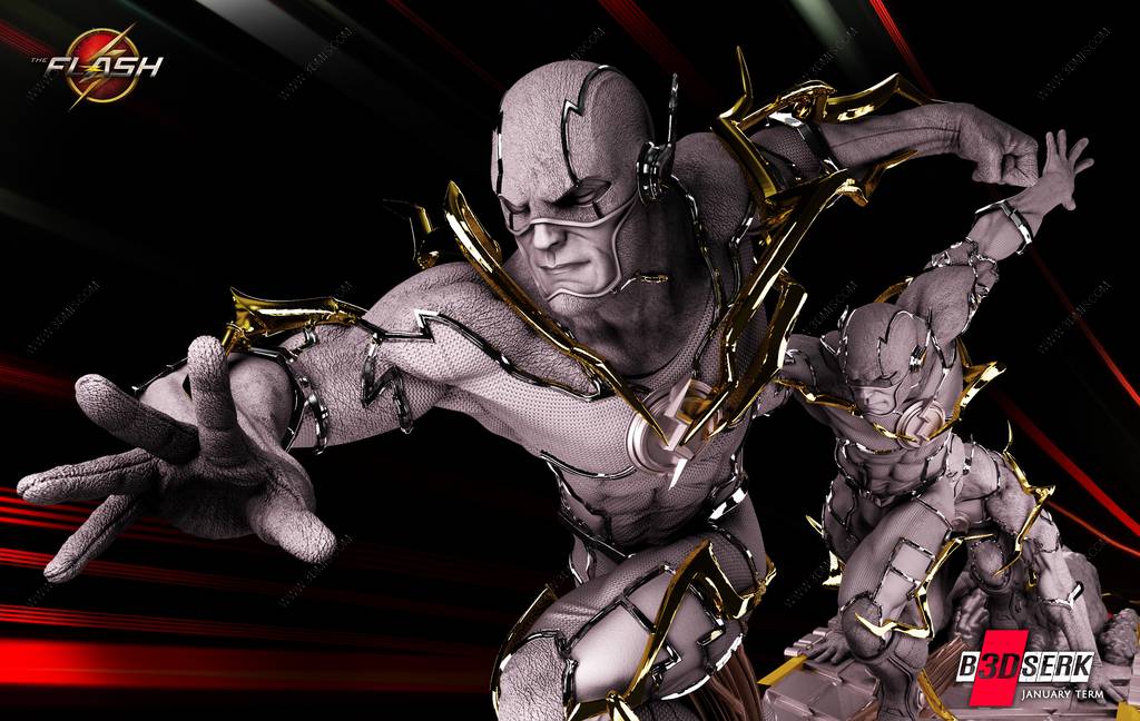 P站图纸印象馆 B3DSERK DC漫画 闪电侠 B3DSERK DC漫画 闪电侠