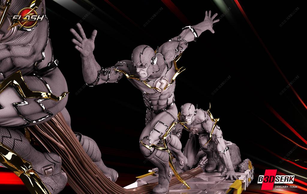 P站图纸印象馆 B3DSERK DC漫画 闪电侠 B3DSERK DC漫画 闪电侠