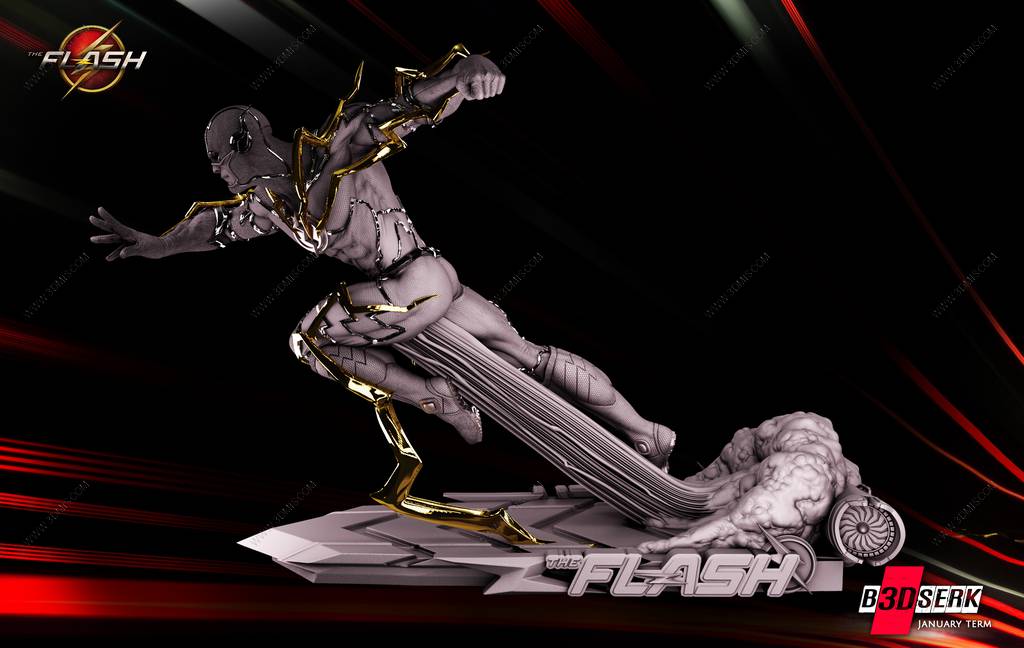 P站图纸印象馆 B3DSERK DC漫画 闪电侠 B3DSERK DC漫画 闪电侠