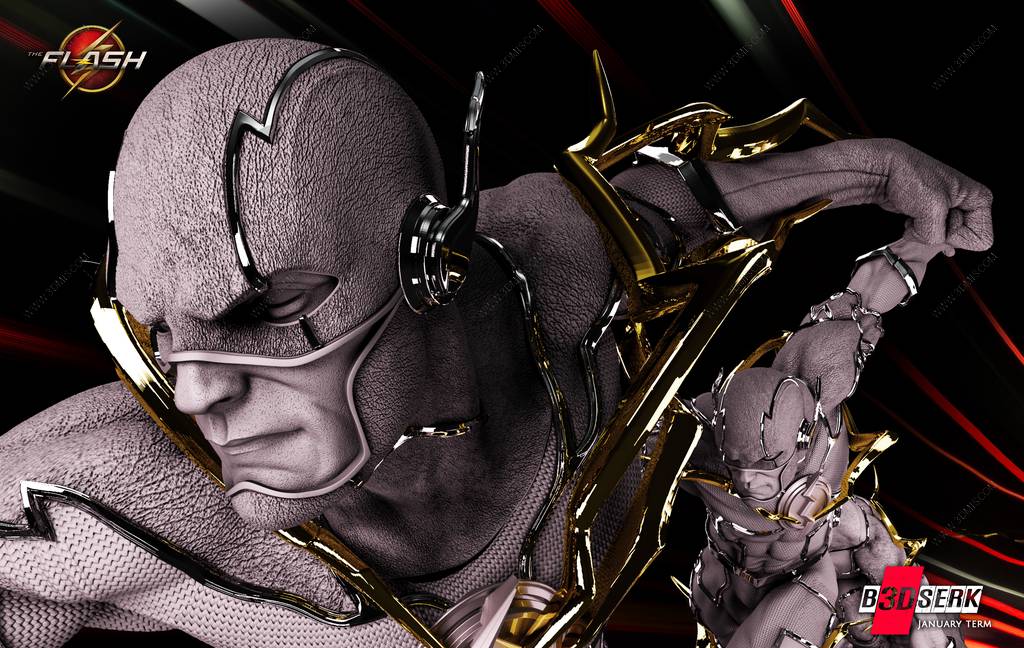 P站图纸印象馆 B3DSERK DC漫画 闪电侠 B3DSERK DC漫画 闪电侠