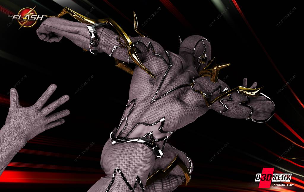 P站图纸印象馆 B3DSERK DC漫画 闪电侠 B3DSERK DC漫画 闪电侠