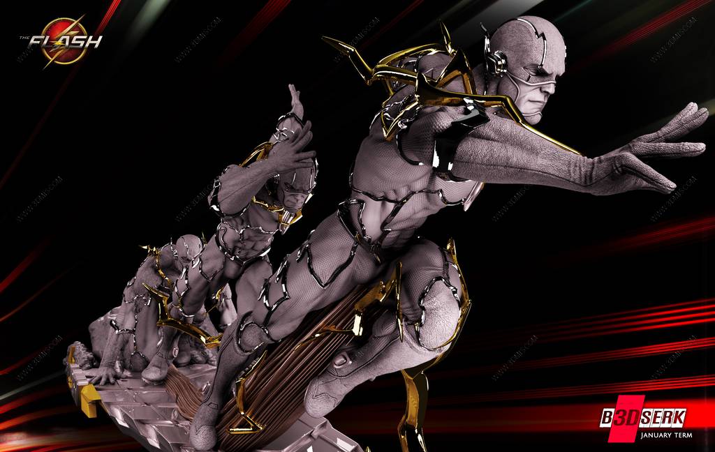 P站图纸印象馆 B3DSERK DC漫画 闪电侠 B3DSERK DC漫画 闪电侠