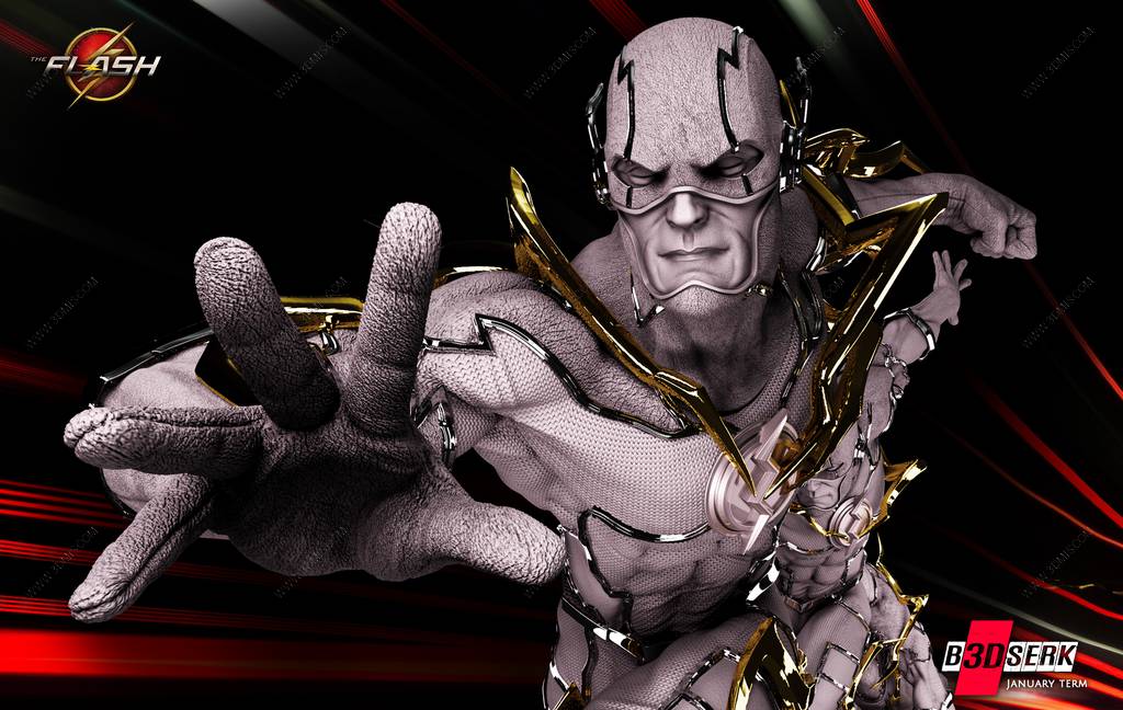 P站图纸印象馆 B3DSERK DC漫画 闪电侠 B3DSERK DC漫画 闪电侠