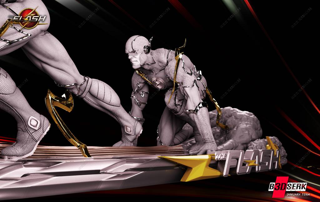 P站图纸印象馆 B3DSERK DC漫画 闪电侠 B3DSERK DC漫画 闪电侠