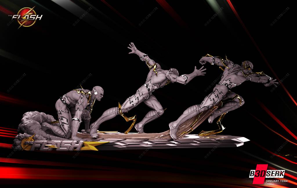 P站图纸印象馆 B3DSERK DC漫画 闪电侠 B3DSERK DC漫画 闪电侠