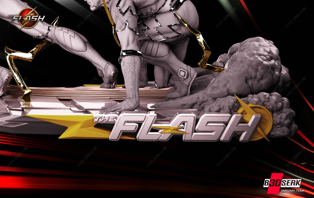 P站图纸印象馆 B3DSERK DC漫画 闪电侠 B3DSERK DC漫画 闪电侠