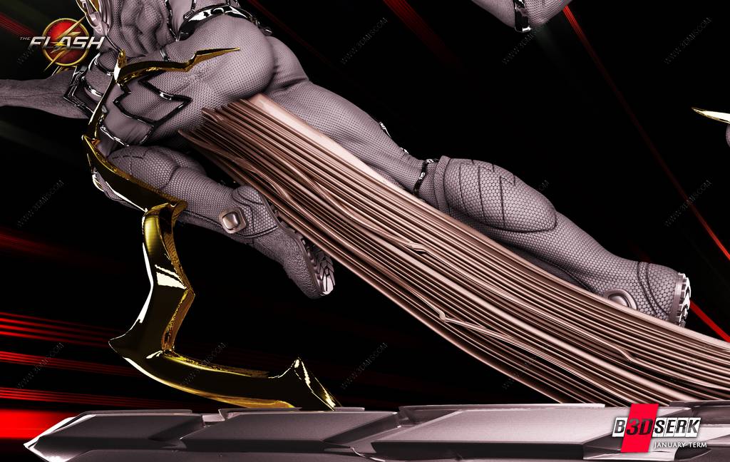 P站图纸印象馆 B3DSERK DC漫画 闪电侠 B3DSERK DC漫画 闪电侠