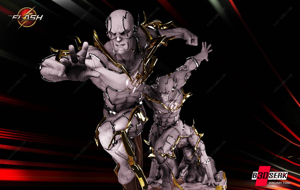 P站图纸印象馆 B3DSERK DC漫画 闪电侠 B3DSERK DC漫画 闪电侠