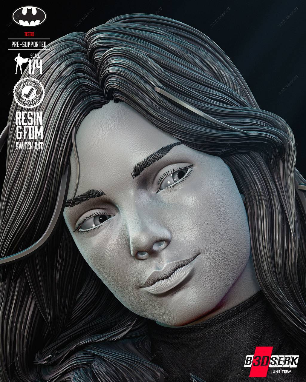 P站图纸印象馆 B3DSERK DC漫画 蝙蝠少女 B3DSERK DC漫画 蝙蝠少女