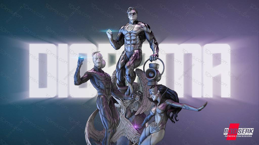 P站图纸印象馆 B3DSERK DC漫画 绿灯侠 B3DSERK DC漫画 绿灯侠