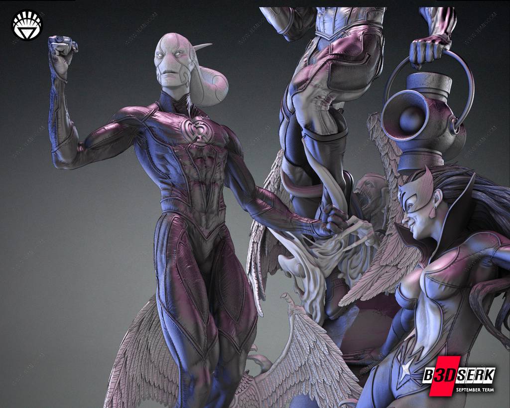 P站图纸印象馆 B3DSERK DC漫画 绿灯侠 B3DSERK DC漫画 绿灯侠