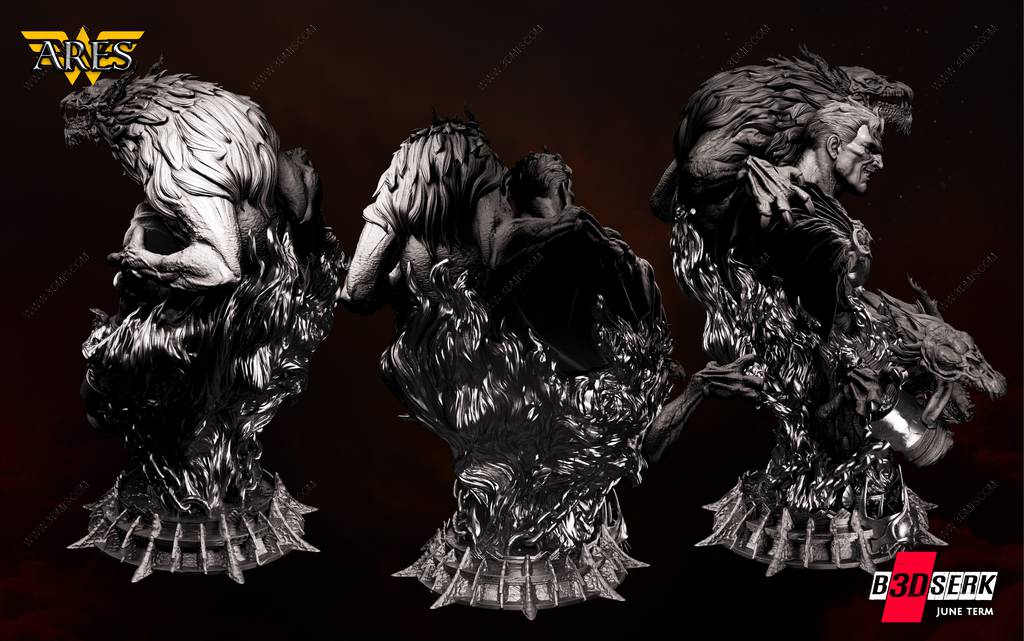 P站图纸印象馆 B3DSERK DC漫画 阿瑞斯 B3DSERK DC漫画 阿瑞斯