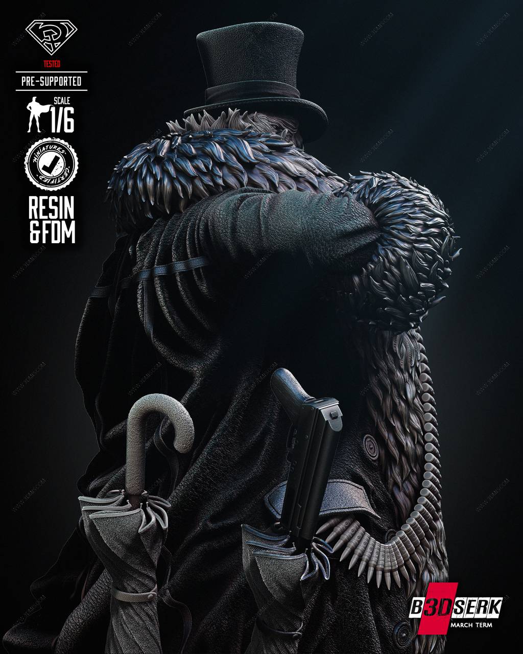 P站图纸印象馆 B3DSERK DC漫画 企鹅人 B3DSERK DC漫画 企鹅人