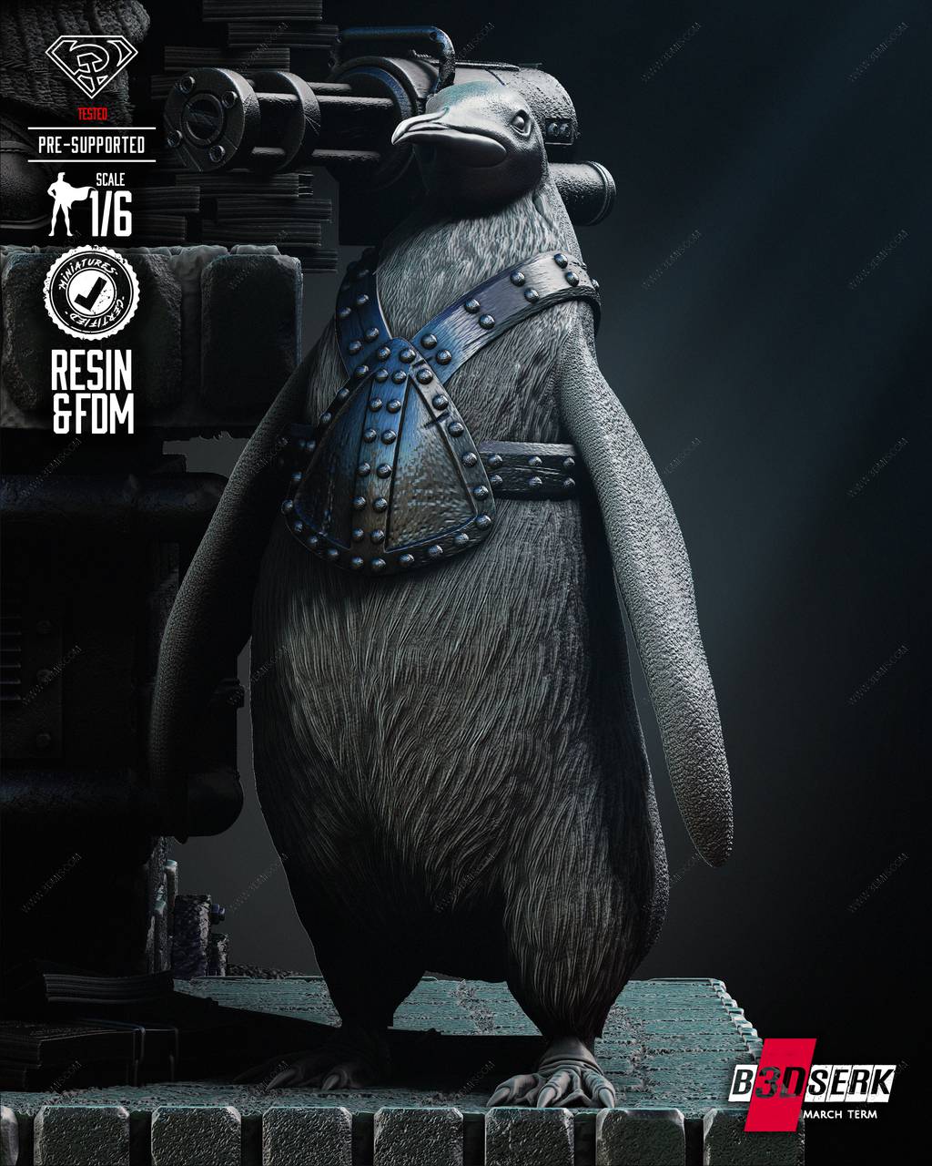 P站图纸印象馆 B3DSERK DC漫画 企鹅人 B3DSERK DC漫画 企鹅人