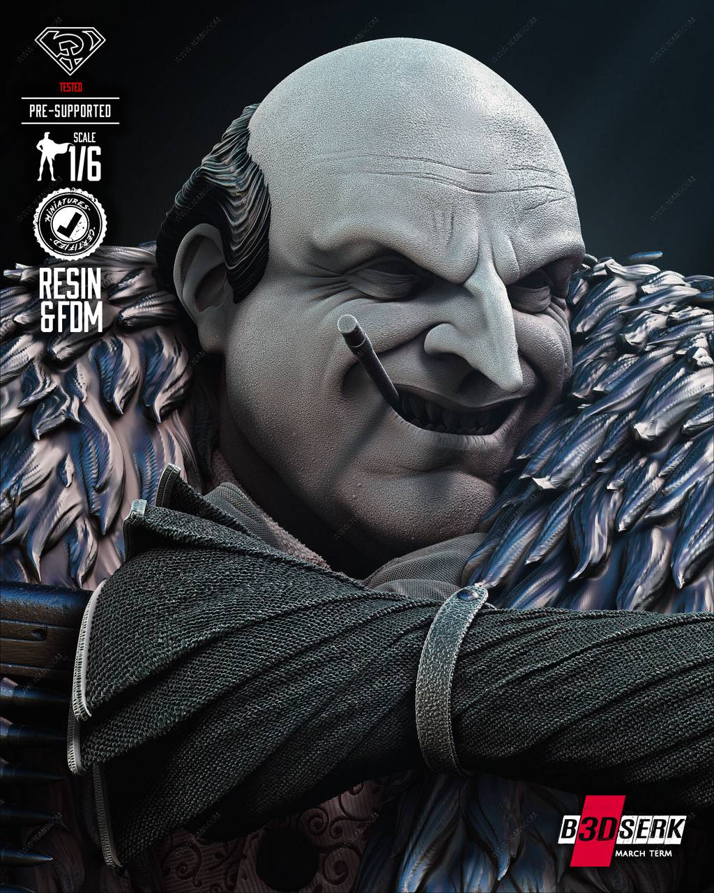 P站图纸印象馆 B3DSERK DC漫画 企鹅人 B3DSERK DC漫画 企鹅人