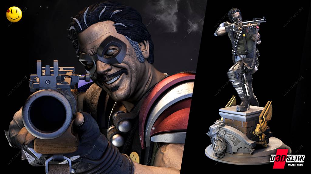 P站图纸印象馆 B3DSERK DC漫画 笑匠 B3DSERK DC漫画 笑匠