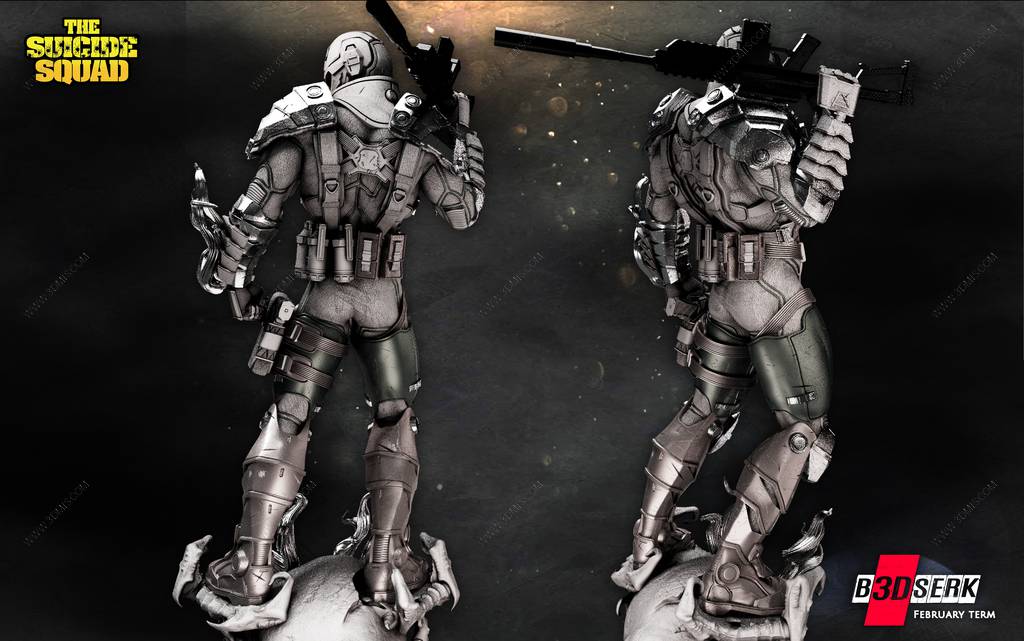 P站图纸印象馆 B3DSERK DC漫画 死亡射手 B3DSERK DC漫画 死亡射手