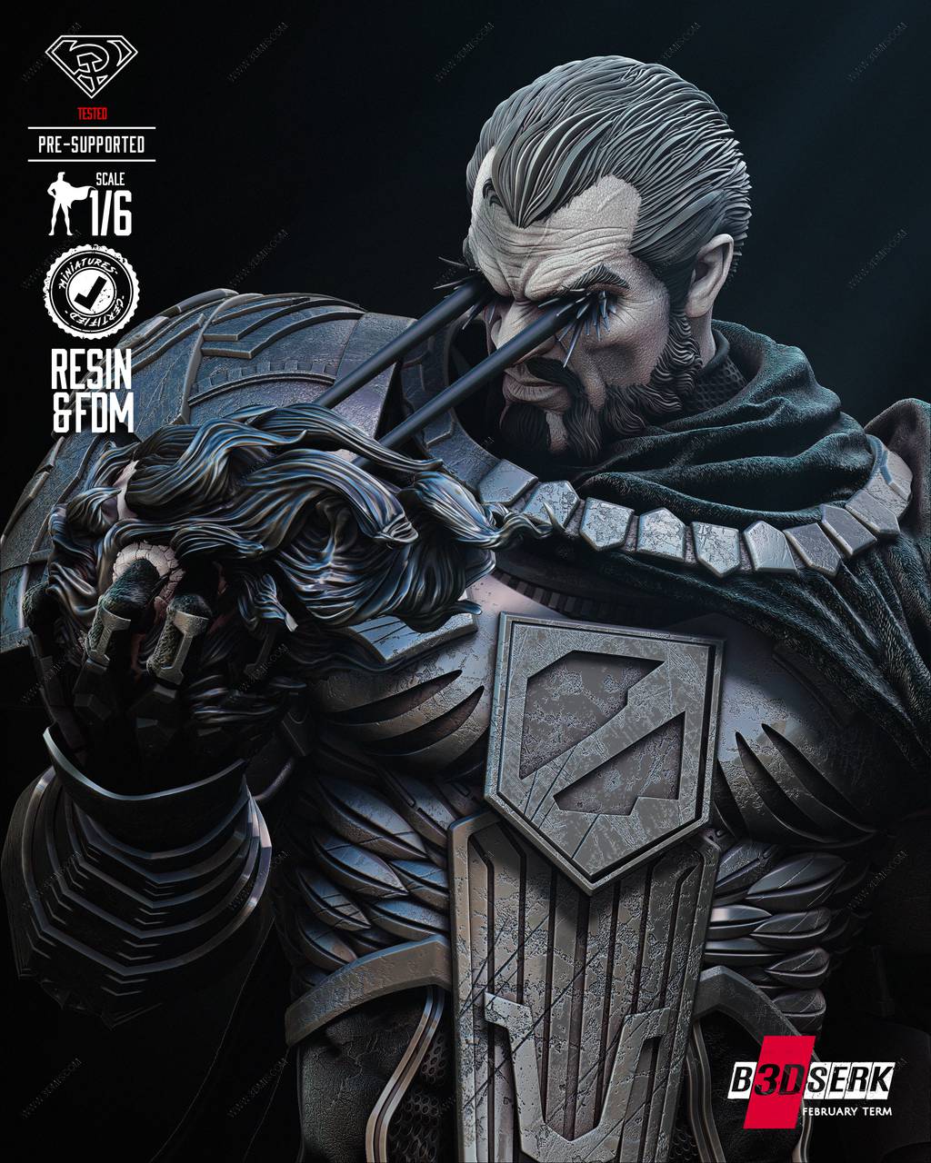 P站图纸印象馆 B3DSERK DC漫画 德鲁佐德 B3DSERK DC漫画 德鲁佐德