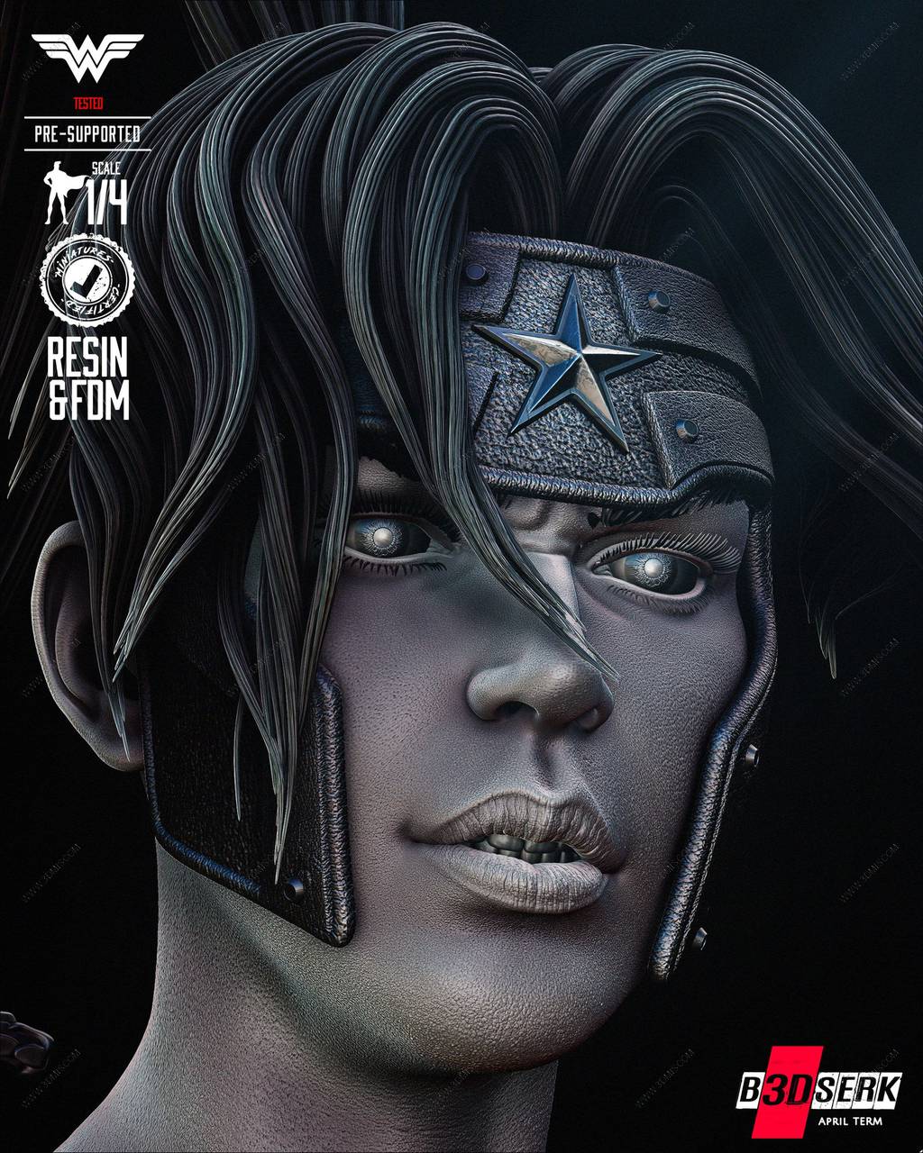 P站图纸印象馆 B3DSERK DC漫画 阿尔忒弥斯 B3DSERK DC漫画 阿尔忒弥斯