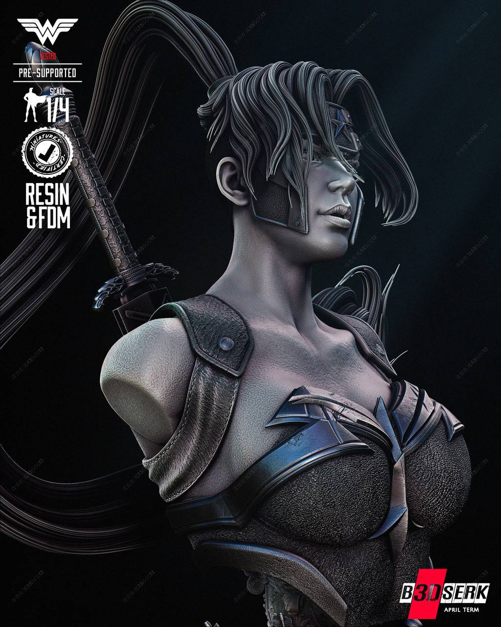 P站图纸印象馆 B3DSERK DC漫画 阿尔忒弥斯 B3DSERK DC漫画 阿尔忒弥斯