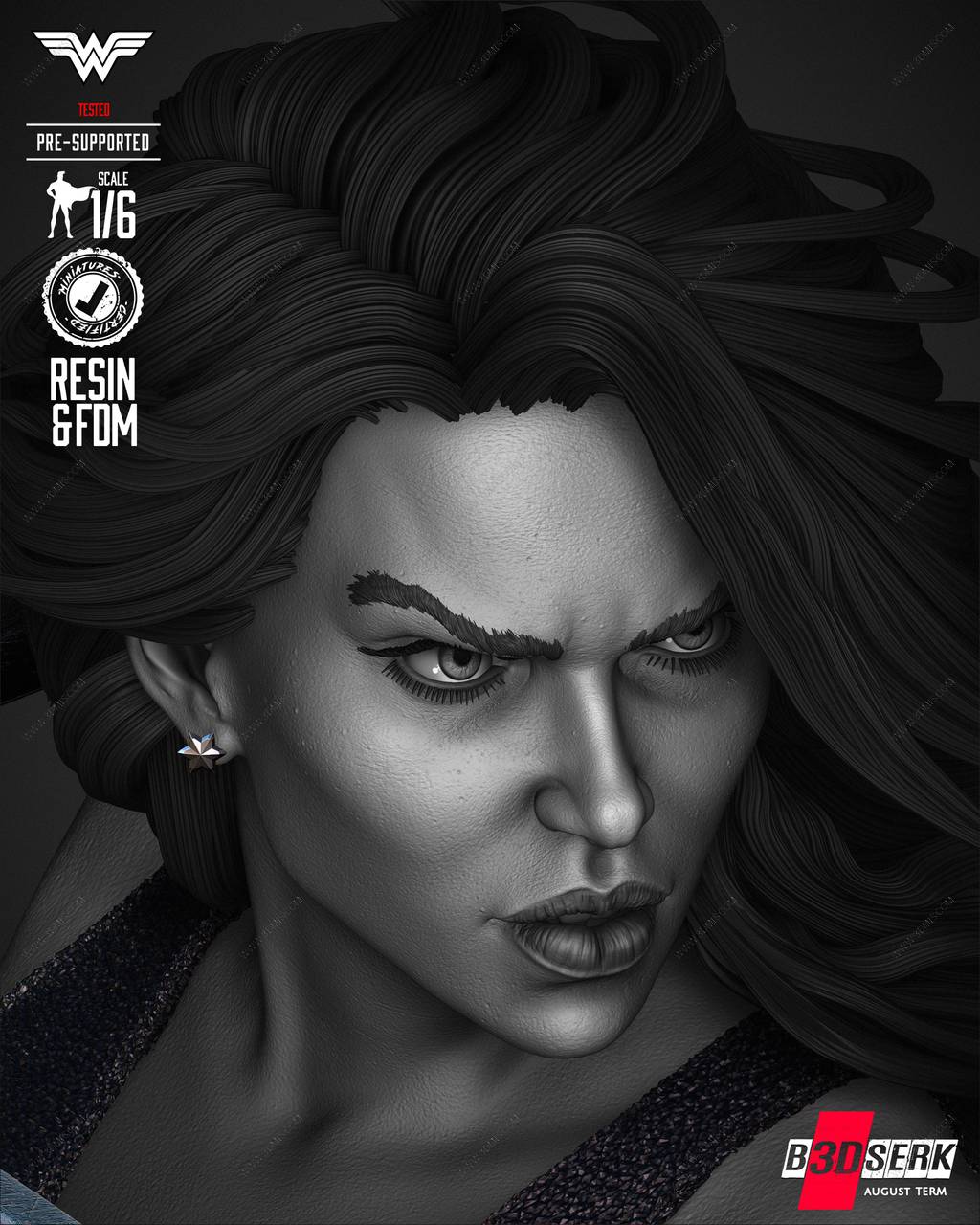 P站图纸印象馆 B3DSERK DC漫画 神奇少女 B3DSERK DC漫画 神奇少女