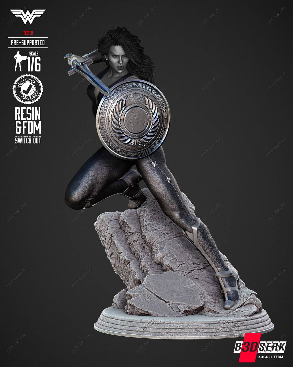 P站图纸印象馆 B3DSERK DC漫画 神奇少女 B3DSERK DC漫画 神奇少女