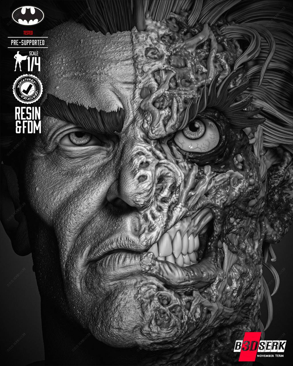 P站图纸印象馆 B3DSERK DC漫画 双面人 B3DSERK DC漫画 双面人