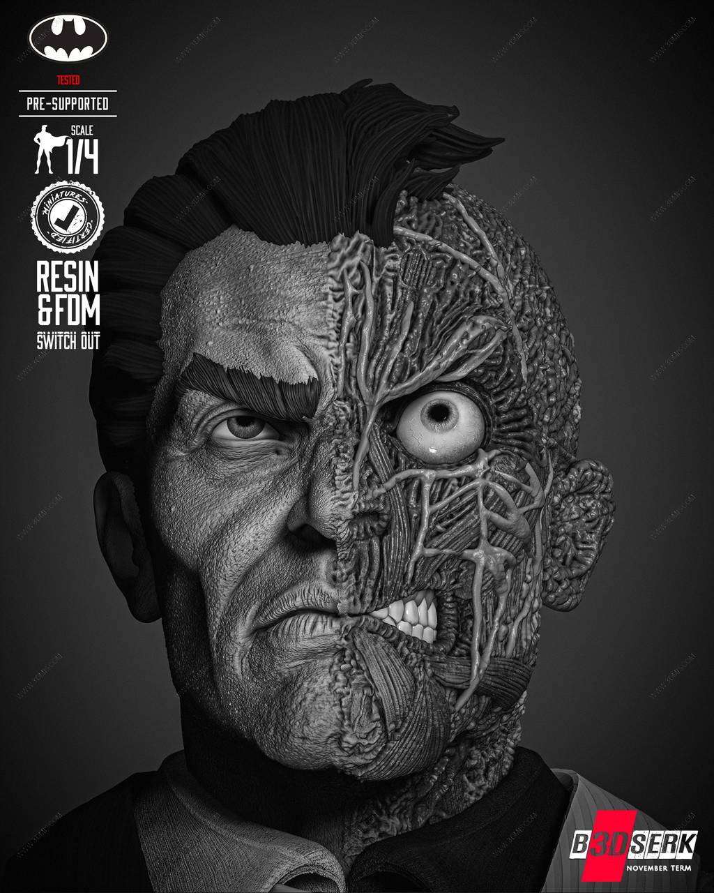 P站图纸印象馆 B3DSERK DC漫画 双面人 B3DSERK DC漫画 双面人