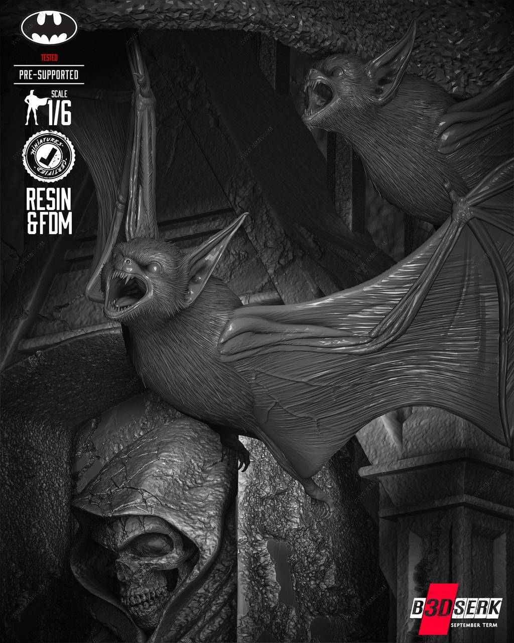 P站图纸印象馆 B3DSERK DC漫画 蝙蝠侠 B3DSERK DC漫画 蝙蝠侠