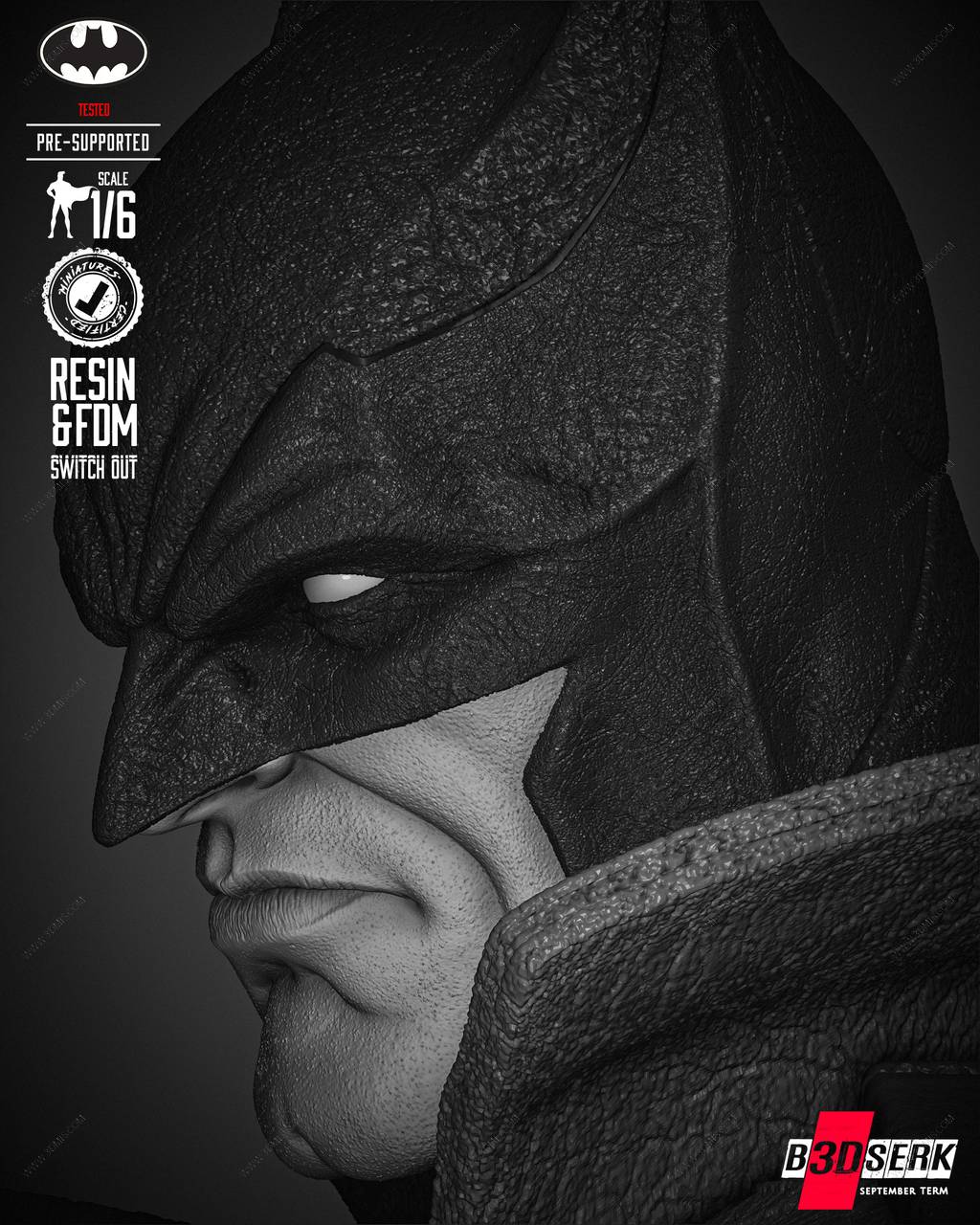 P站图纸印象馆 B3DSERK DC漫画 蝙蝠侠 B3DSERK DC漫画 蝙蝠侠