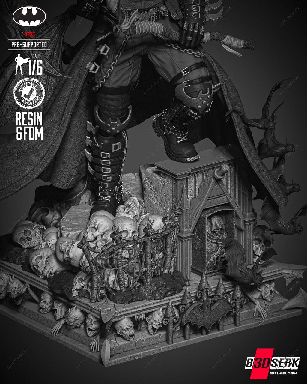 P站图纸印象馆 B3DSERK DC漫画 蝙蝠侠 B3DSERK DC漫画 蝙蝠侠