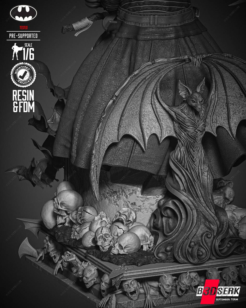 P站图纸印象馆 B3DSERK DC漫画 蝙蝠侠 B3DSERK DC漫画 蝙蝠侠