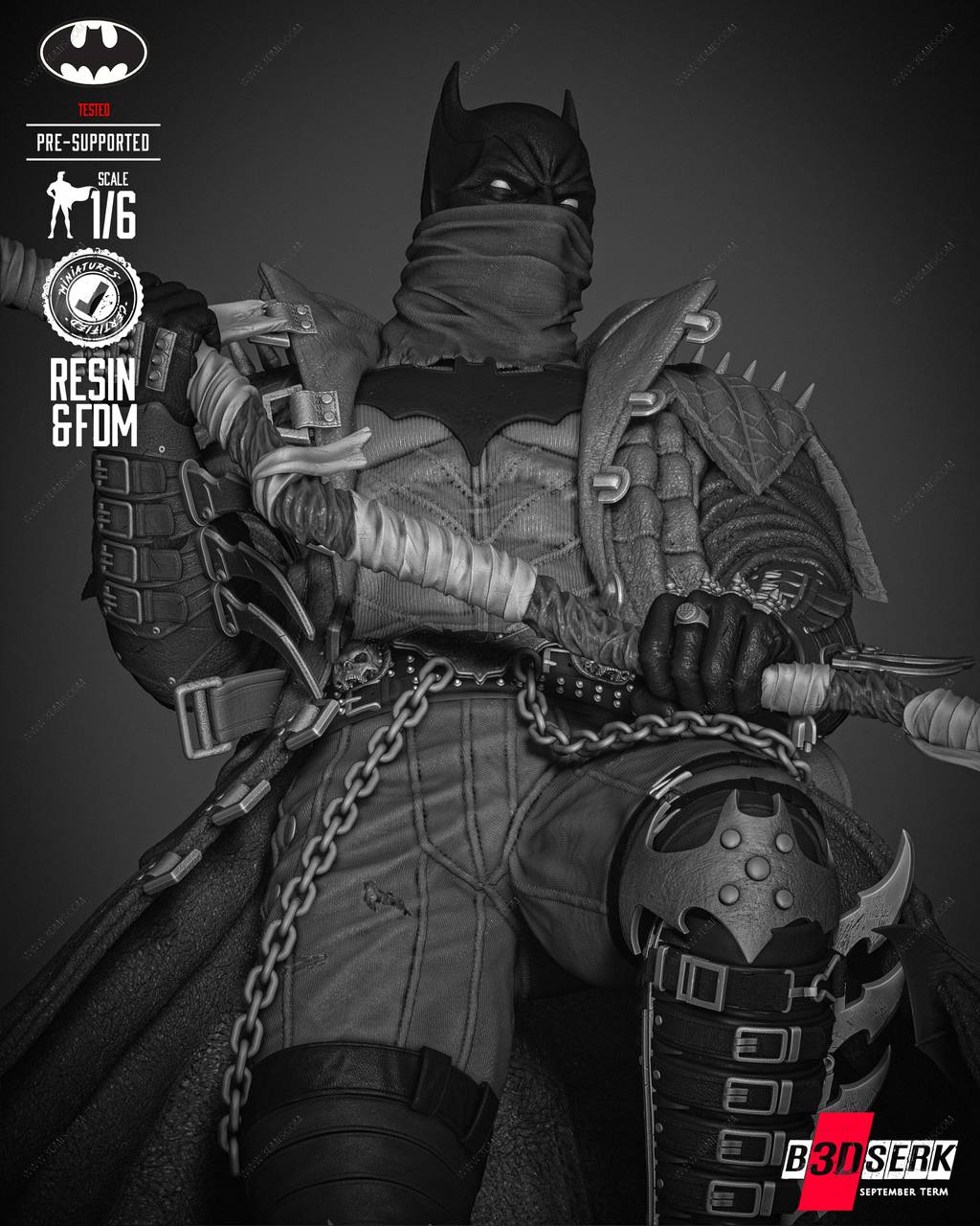 P站图纸印象馆 B3DSERK DC漫画 蝙蝠侠 B3DSERK DC漫画 蝙蝠侠