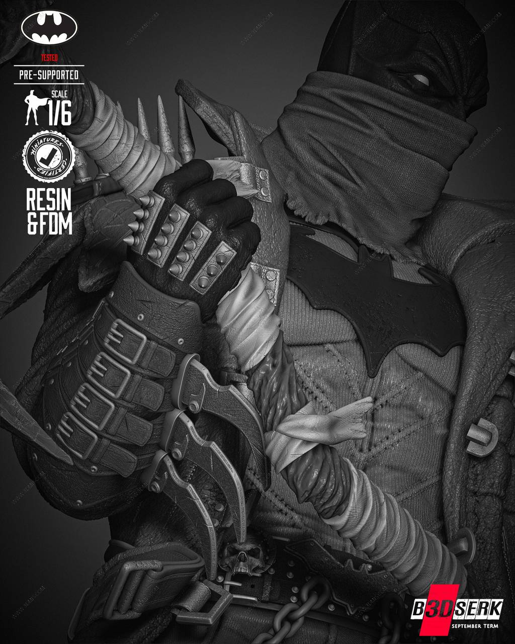 P站图纸印象馆 B3DSERK DC漫画 蝙蝠侠 B3DSERK DC漫画 蝙蝠侠