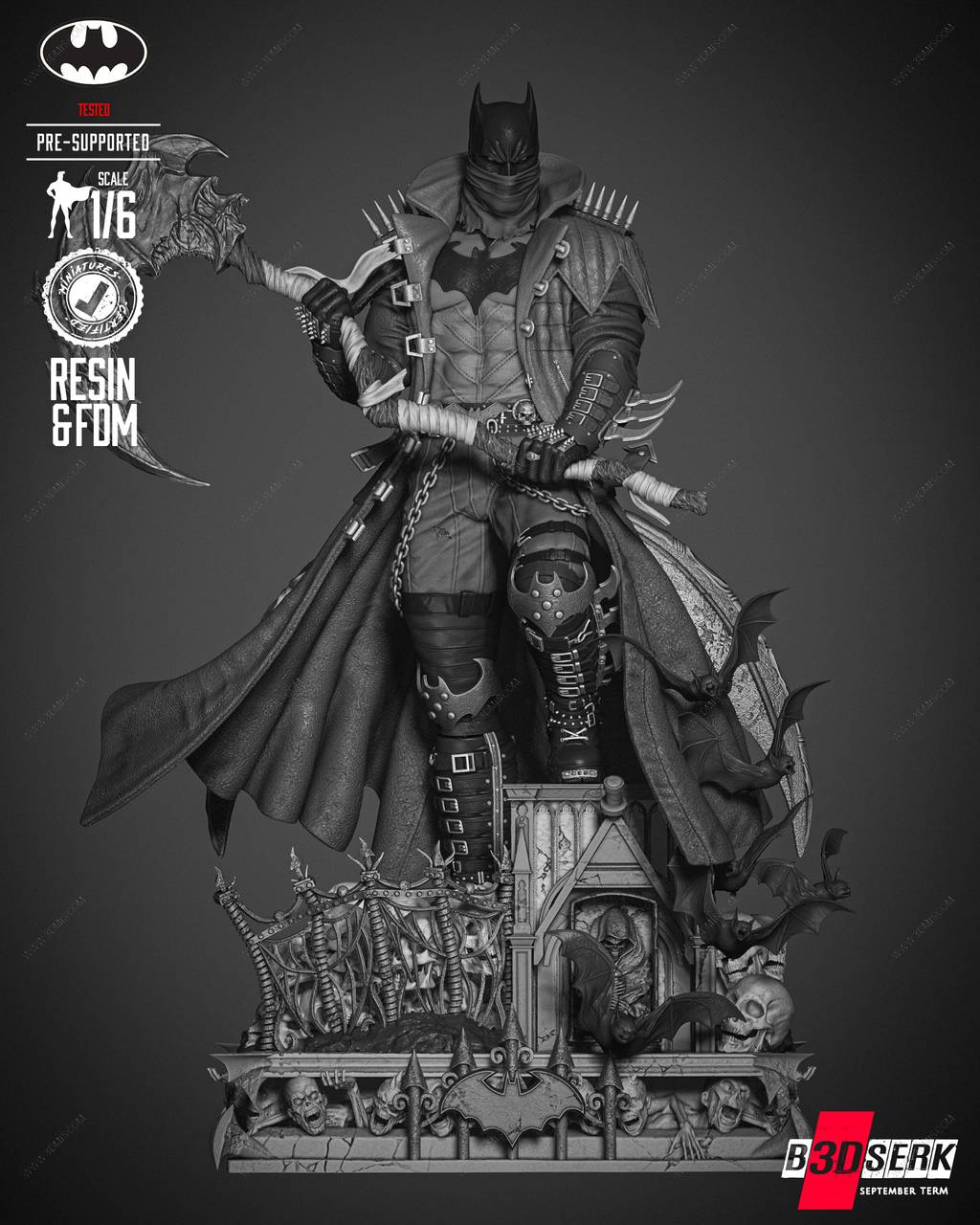 P站图纸印象馆 B3DSERK DC漫画 蝙蝠侠 B3DSERK DC漫画 蝙蝠侠