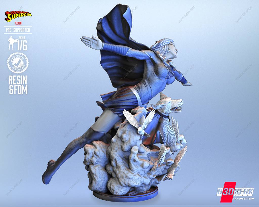 P站图纸印象馆 B3DSERK DC漫画 超级少女和小氪 B3DSERK DC漫画 超级少女和小氪