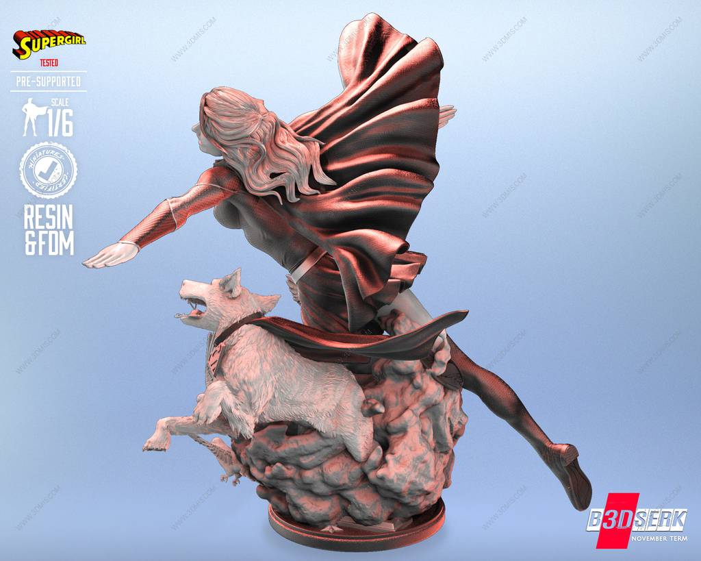 P站图纸印象馆 B3DSERK DC漫画 超级少女和小氪 B3DSERK DC漫画 超级少女和小氪