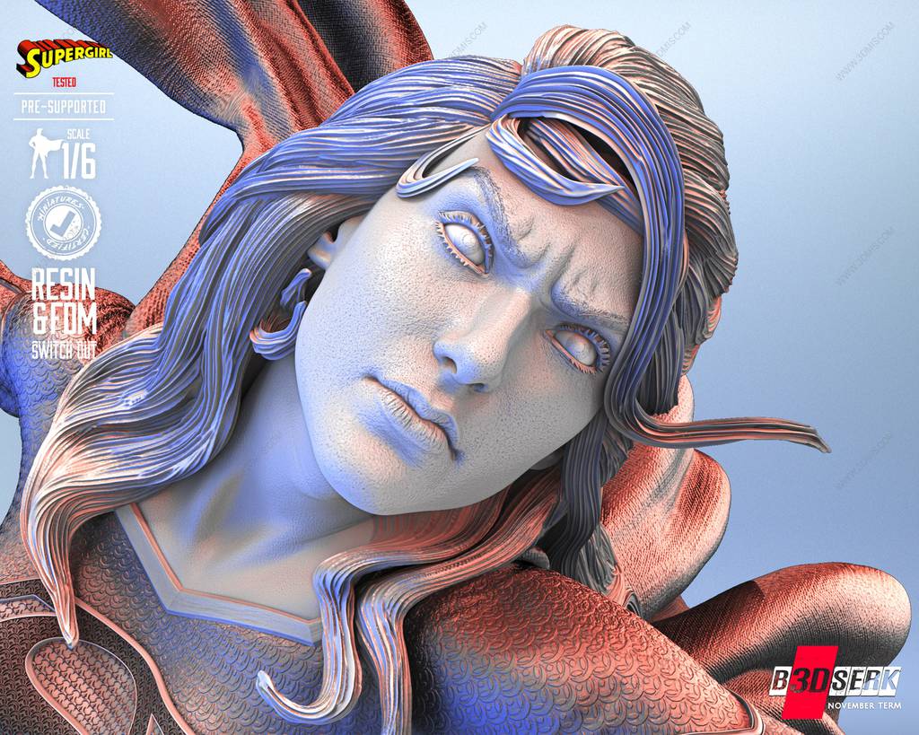 P站图纸印象馆 B3DSERK DC漫画 超级少女和小氪 B3DSERK DC漫画 超级少女和小氪