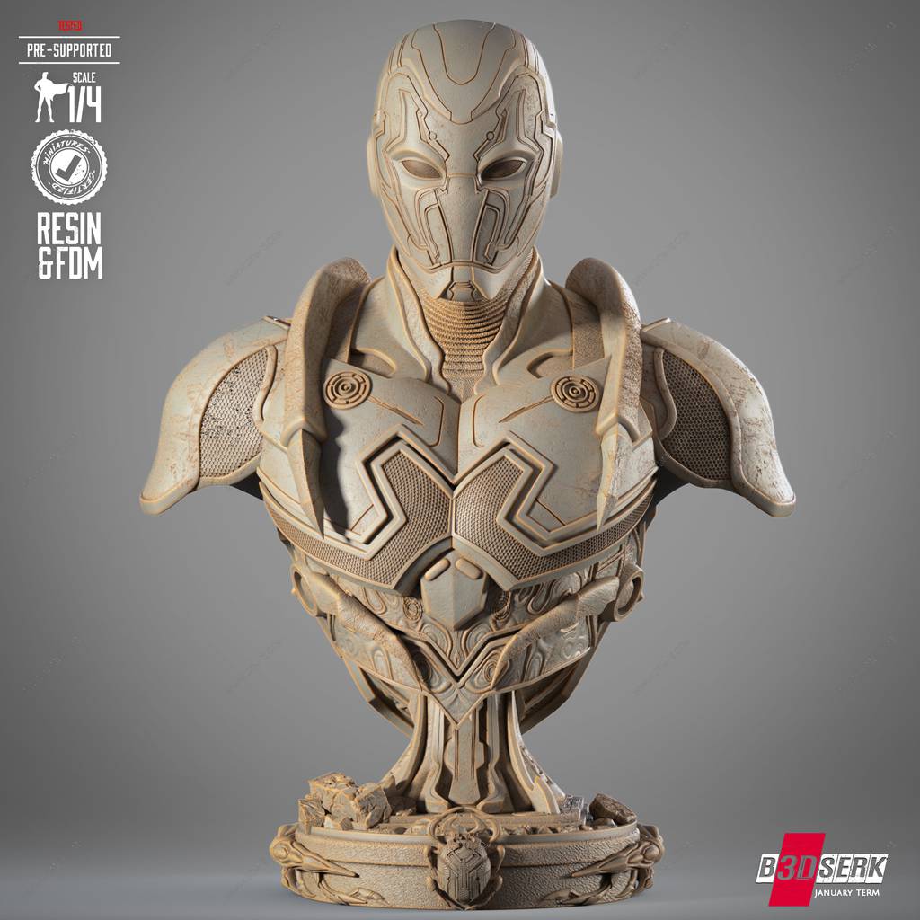 P站图纸印象馆 B3DSERK DC漫画 蓝甲虫 B3DSERK DC漫画 蓝甲虫