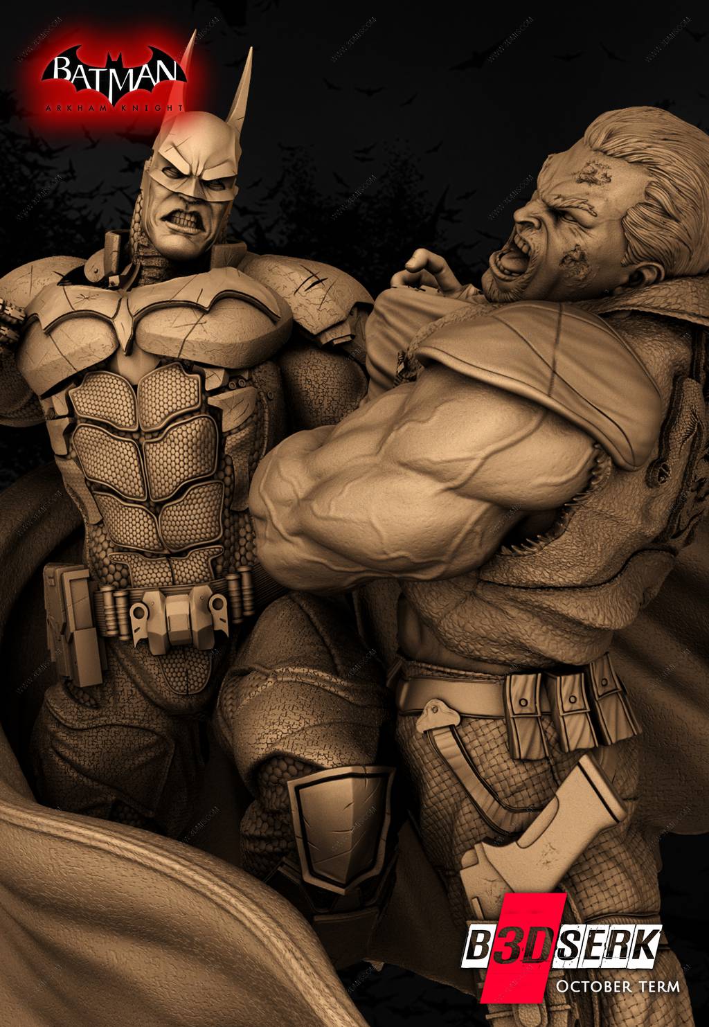 P站图纸印象馆 B3DSERK DC漫画 蝙蝠侠:阿克汉姆疯人院 B3DSERK DC漫画 蝙蝠侠:阿克汉姆疯人院