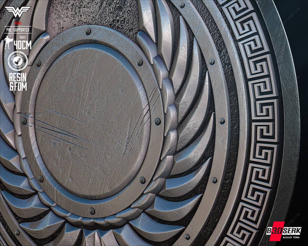 P站图纸印象馆 B3DSERK DC漫画 神奇少女的盾牌 B3DSERK DC漫画 神奇少女的盾牌